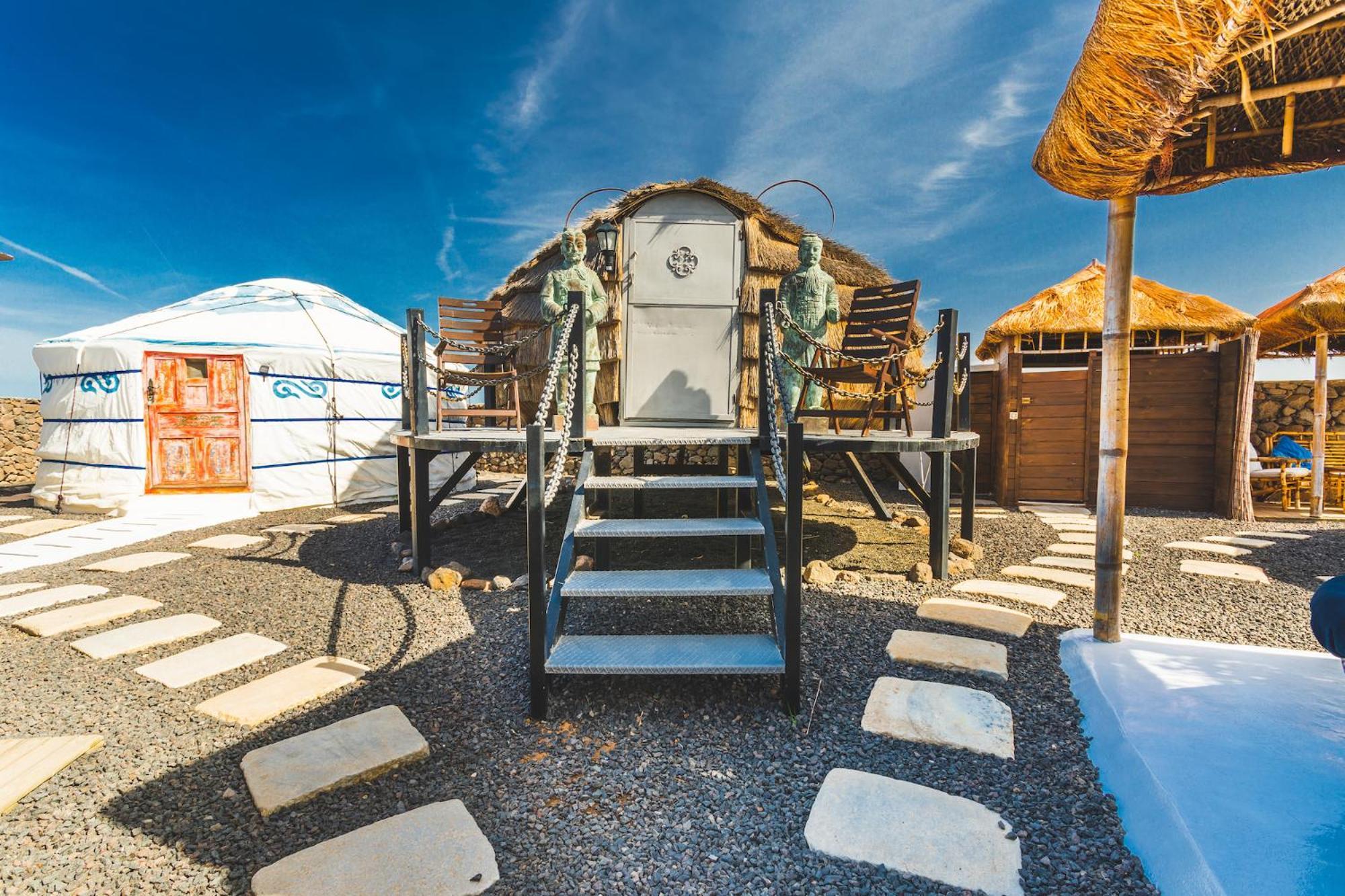 Finca De Arrieta Village - Yurts And Stone Cottages - Shared Pool - Walking Distance To Arrieta Beach - Eco Friendly Tabayesco Dış mekan fotoğraf